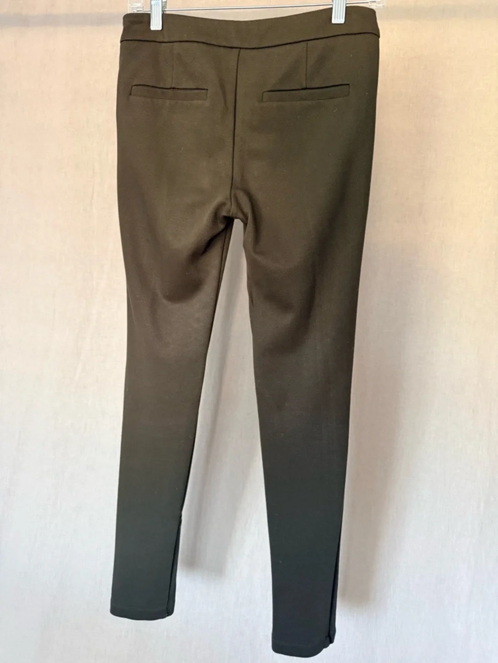 Vince Structured Ponte Legging Pants | Seamed Detail | Slim Stretch | Espresso